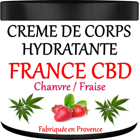 Crème de Corps Fraise Chanvre - FRANCE CBD