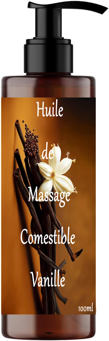 Huile de massage | comestible | vanille | FRANCE CBD